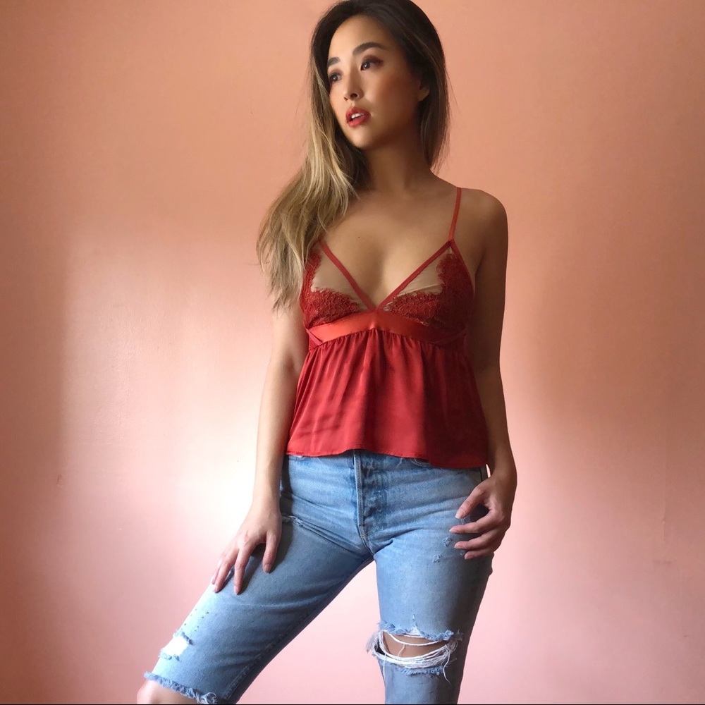 Keepsake Intimates Red Lace Camisole